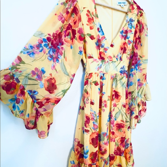 Shelby & Palmer Yellow Floral Dress - Picture 4 of 15